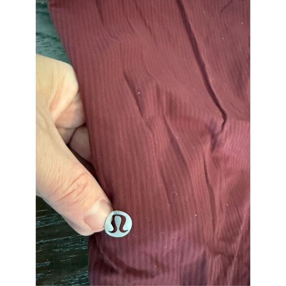 Lululemon Dance Studio Joggers Dark Red size 2 - Picture 5 of 7